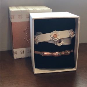 Bracelet Set (Rose Gold and White)